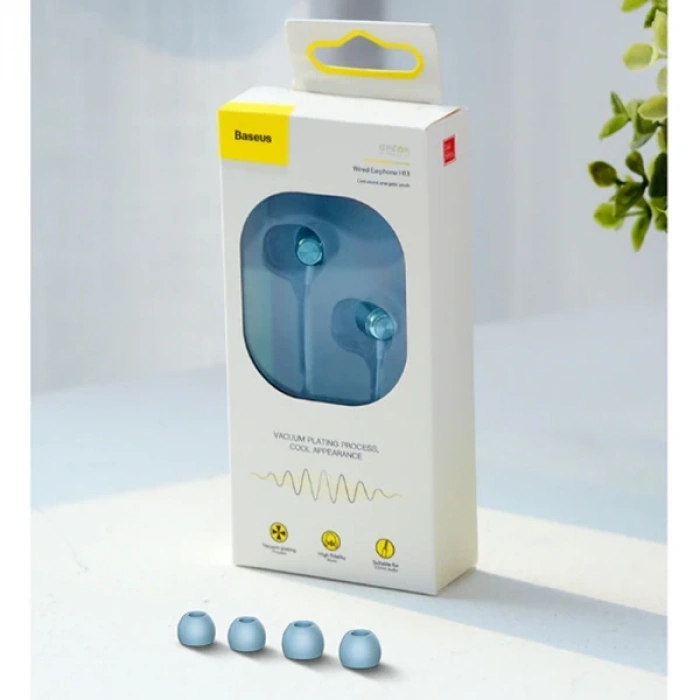 Nevamel Baseus Encok H13 3.5mm Jack Mikrofonlu Kulak İçi Kulaklık Auriculares Fone De Ouvido-(5775)