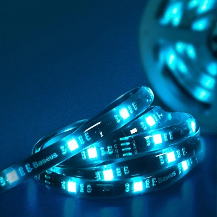 Nevamel BASEUS Game Light RGB 5050 Esnek Oyuncu Pc LED Şerit Işık 5W15 m-(5775)