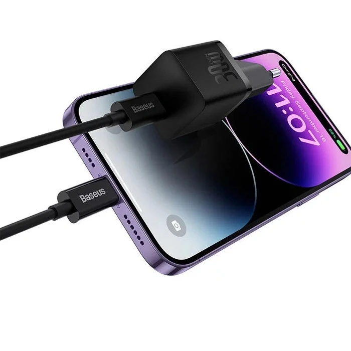 Nevamel Baseus GaN5 Series 30W PD Ultra Hızlı Type-C Şarj Aleti Mini Adaptör-(5775)