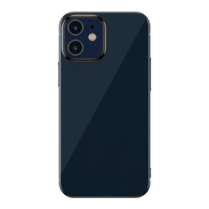 Nevamel Baseus Glitter Case İPhone 12 Mini 5.4  Şeffaf Lüx Silikon Kılıf Soft TPU Kılıf-(5775)