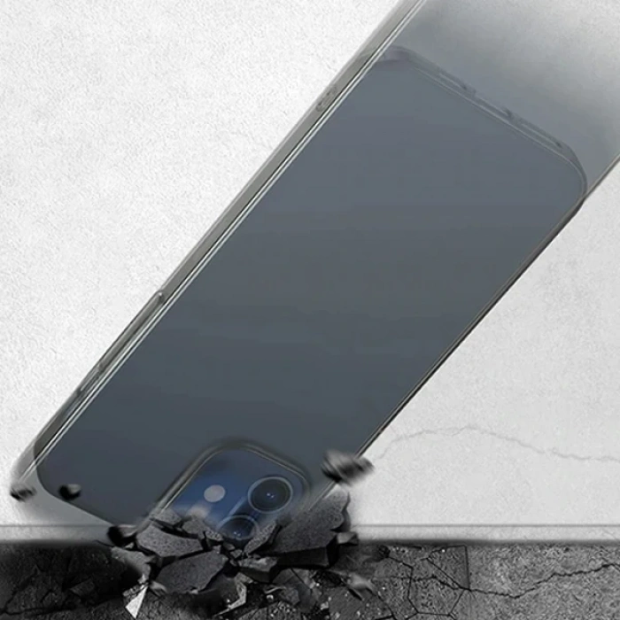 Nevamel Baseus İPhone 12 Mini 5.4 Comfort İnce Şeffaf Kılıf Matte PP Kılıf-(5775)