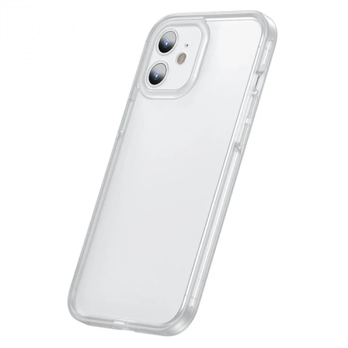 Nevamel Baseus iPhone 12 Mini Kamera Lens Koruyuculu Frame Kılıf-(5775)