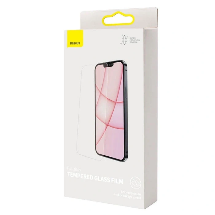 Nevamel Baseus iPhone 13 Pro Max 0.3mm Tempered Full Cam Ekran Koruyucu 2 Adet Set-(5775)