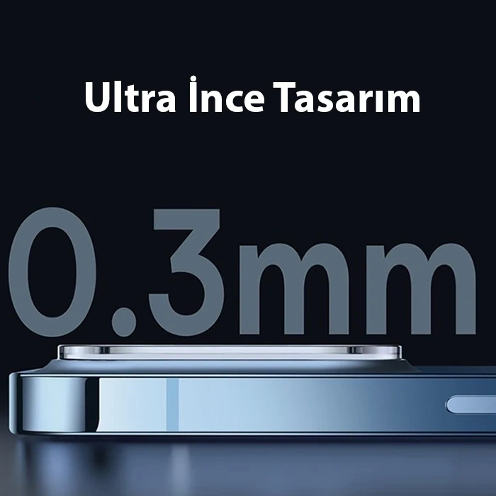 Nevamel Baseus iPhone 14-14 Plus ile Uyumlu 0.3mm Full Tempered Kamera Lens Koruma Camı 2 Adet Set-(5775)