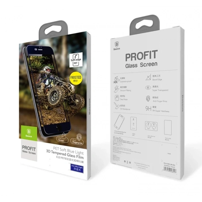 Nevamel Baseus İPhone 6/ 6S 3D Full Kaplama Kırılmaz Cam Ekran Koruyucu-(5775)