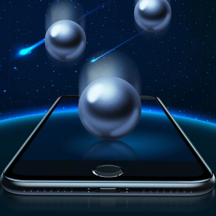 Nevamel Baseus İPhone 8 Plus 7 Plus 6S-6Plus 3D 023mm Full Kırılmaz Cam Ekran Koruyucu-(5775)