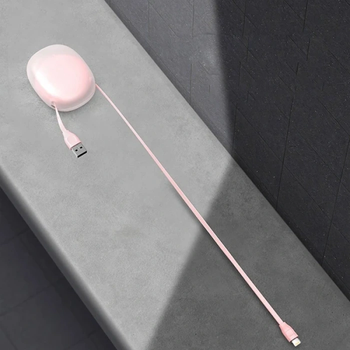 Nevamel BASEUS Lets Go İPhone 12-1111 Pro SE 2020 XR XS 8-7 Usb Kablo 1Metre-(5775)