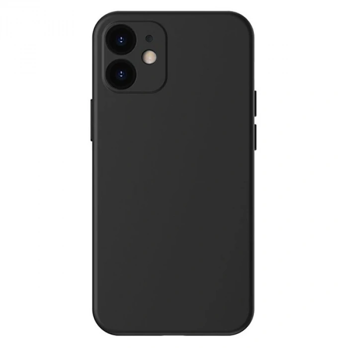 Nevamel Baseus Liquid Silica Gel iPhone 12 Mini 5.4 Kılıf Ultra Koruma Silikon Kılıf-(5775)