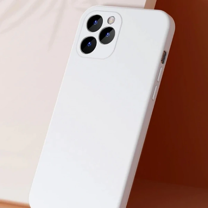 Nevamel Baseus Liquid Silica Gel iPhone 12 Pro 6.1 Kılıf Ultra Koruma Silikon Kılıf-(5775)