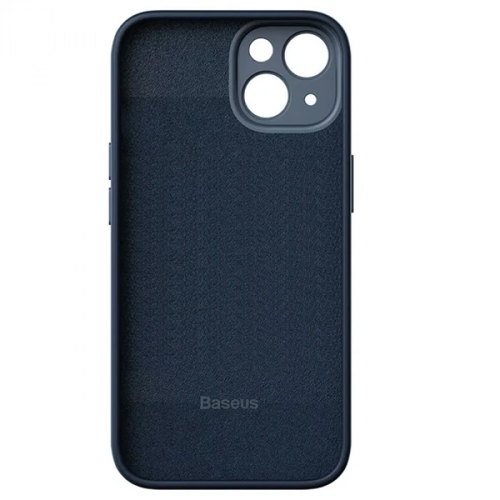 Nevamel Baseus Liquid Silica Gel iPhone 14 6.1 Silikon Kılıf + Tempered Ekran Koruyucu Set-(5775)