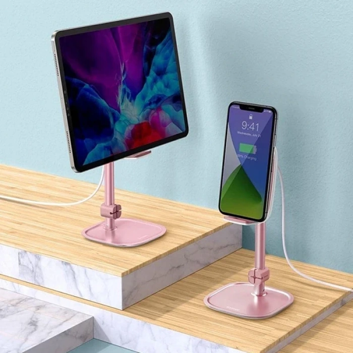 Nevamel Baseus Literary 15W Kablosuz Şarj Masaüstü Telefon Tutucu Stand Wireless Şarj-(5775)