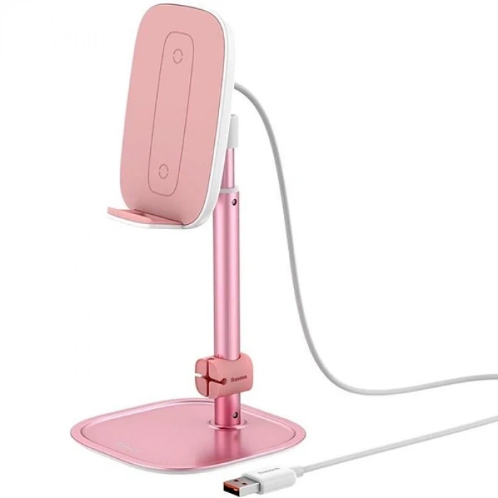 Nevamel Baseus Literary 15W Kablosuz Şarj Masaüstü Telefon Tutucu Stand Wireless Şarj-(5775)