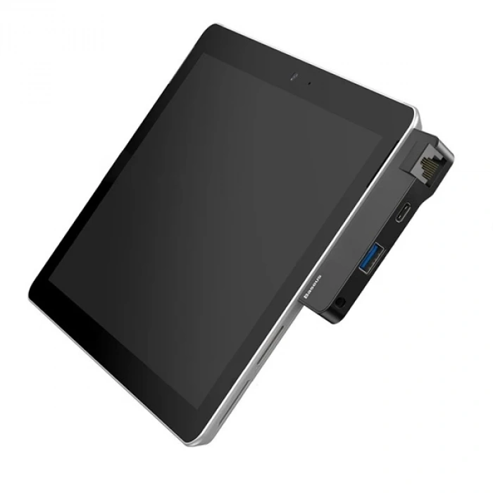 Nevamel Baseus Multifunctional HUB Surface Go(Type-C+Audio to RJ45+USB3.0+Type-C(data)+Audio)-(5775)