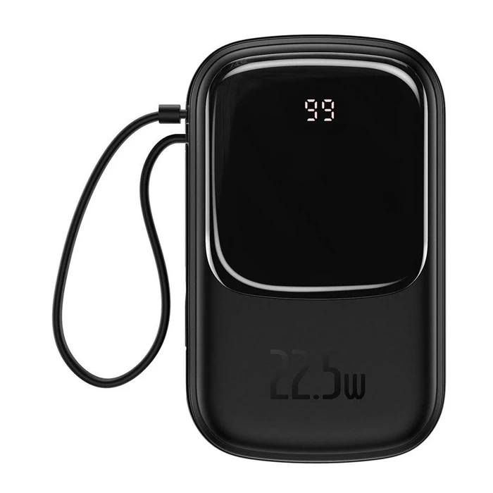 Nevamel Baseus Qpow Pro Dijital Göstergeli 10000mAh 22.5W Hızlı Şarj Powerbank