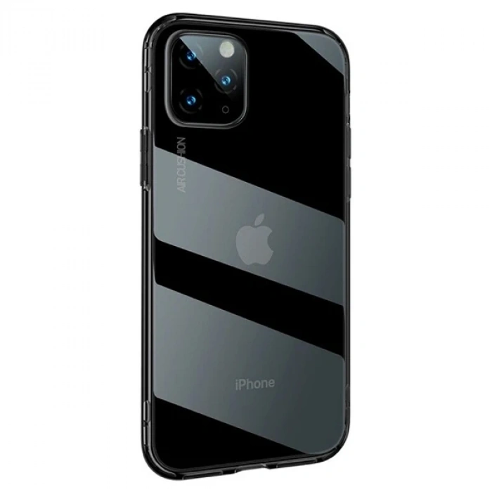 Nevamel Baseus Safety Airbags İPhone 11 Pro Max Şeffaf Darbe Emici Slikon Kılıf-(5775)