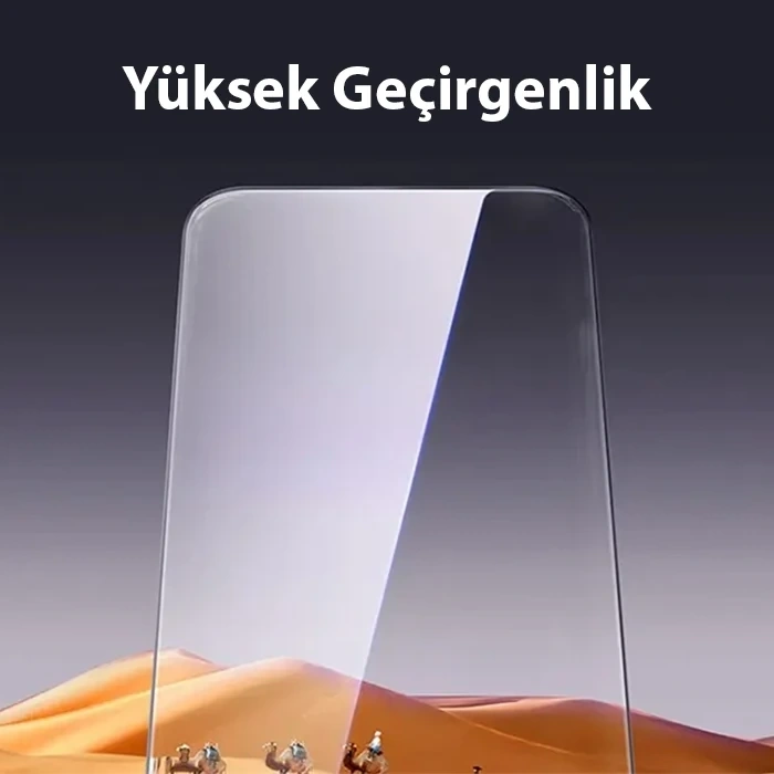 Nevamel Baseus Schott iPhone 15 Plus HD Tempered Full Koruma Cam Ekran Koruyucu-(5775)