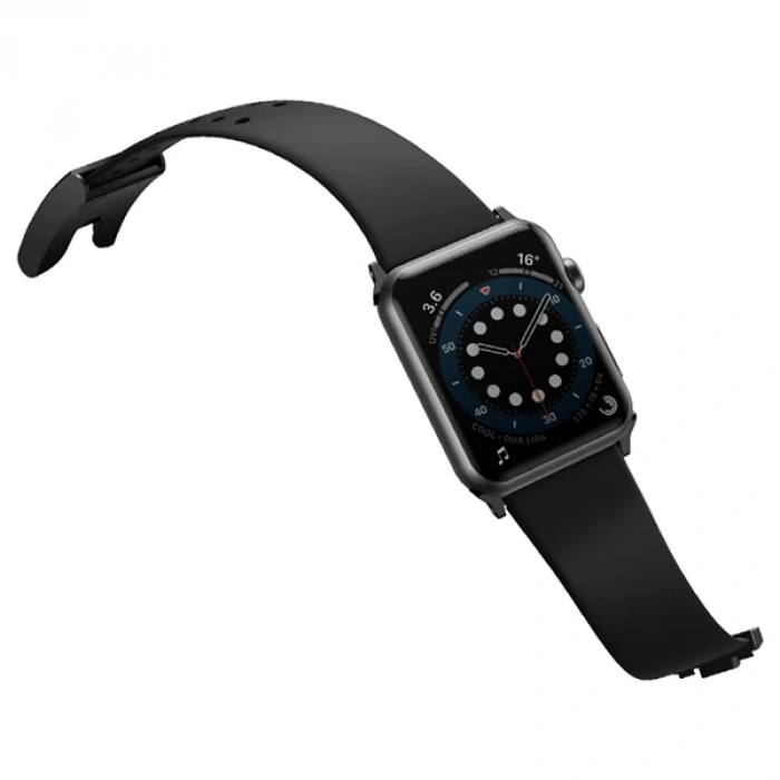 Nevamel Baseus Slip-Thru Apple Watch Ultra 49mm 7-8 45mm 6-5-4 44mm Silikon Kordon Kayış 3-2-1 42mm-(5775)
