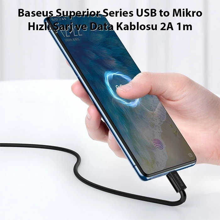Nevamel Baseus Superior Series USB to Mikro Hızlı Şarj ve Data Kablosu 2A 1m-(5775)