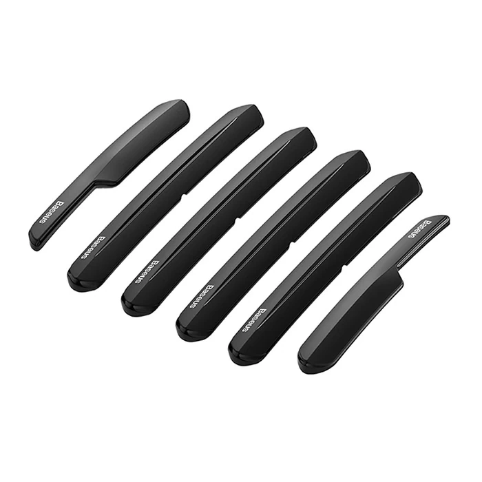 Nevamel Baseus T-Space 6 Parça Tesla Araç Kapı Çizik Önleyici Tampon Koruma Seti-(5775)