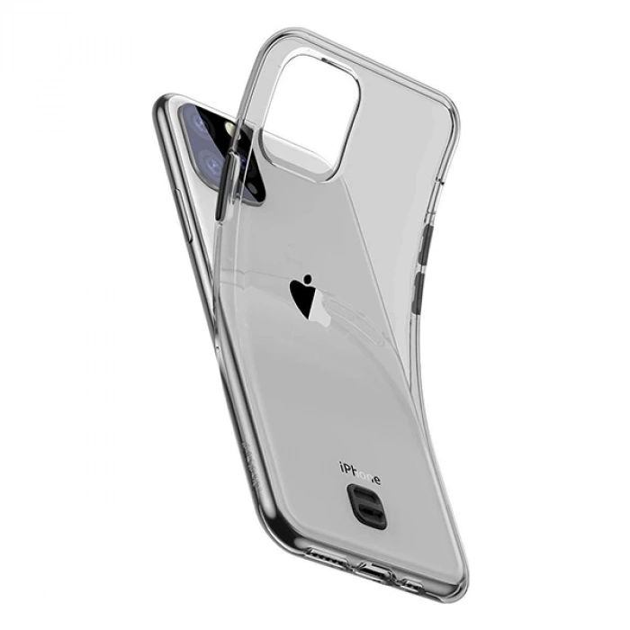 Nevamel® Baseus Transparent Key İPhone 11 Pro Max 6.5inch (2019) Şeffaf Silikon Kılıf-(5775)