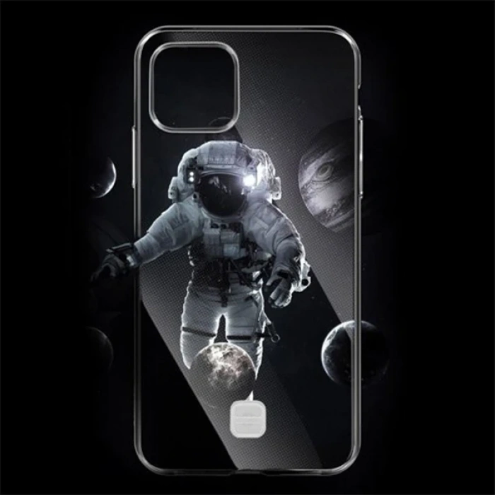 Nevamel® Baseus Transparent Key İPhone 11 Pro Max 6.5inch (2019) Şeffaf Silikon Kılıf-(5775)