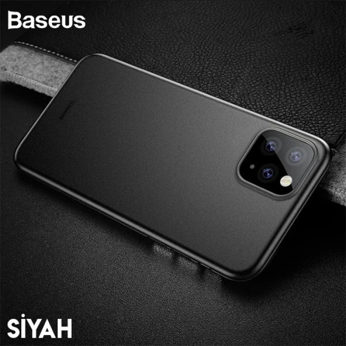 Nevamel Baseus Wing Case İPhone 11 Pro 5.8  Ultra İnce Lux Mat Şeffaf Kılıf-(5775)