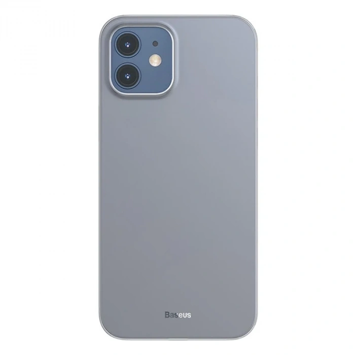 Nevamel Baseus Wing Case İPhone 12 6.1 Kılıf Ultra İnce Lux Mat Şeffaf Kılıf-(5775)