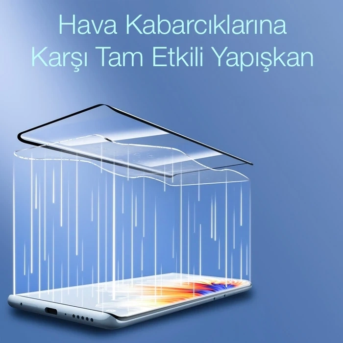 Nevamel Baseus Xiaomi Mi Mix 4 0.25mm Kavisli Full Cam Ekran Koruyucu-(5775)