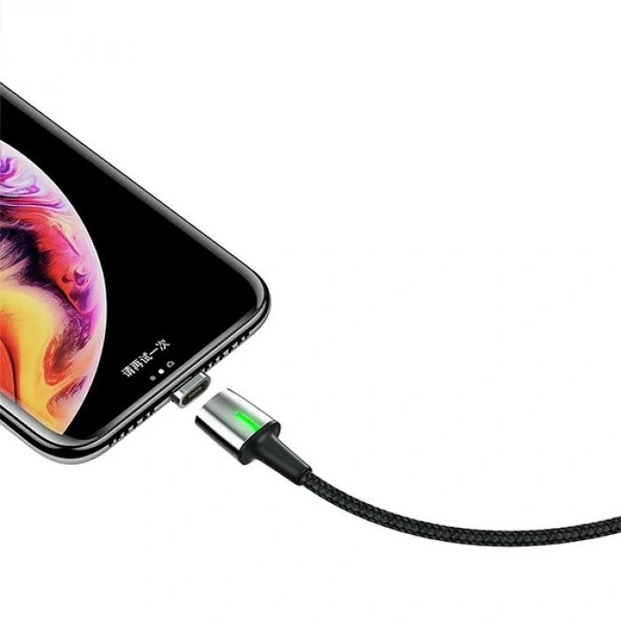 Nevamel Baseus Zinc Magnetic Usb Kablo Şarj İPhone 14-13-12-11 1Metre-(5775)