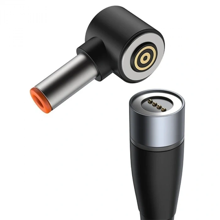 Nevamel Baseus Zinc Manyetik Type-C to DC Round (55x25mm) Lenovo Laptop Şarj Kablosu 100W 2m-(5775)