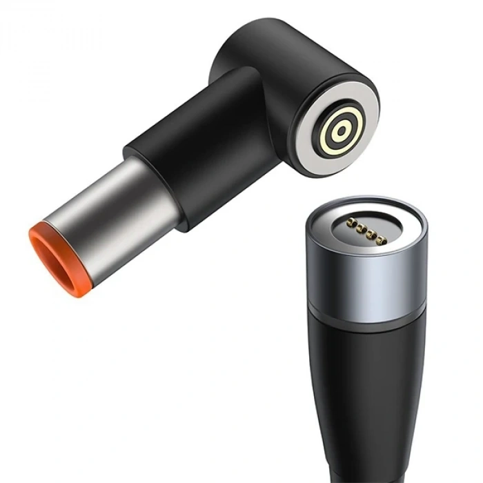 Nevamel Baseus Zinc Manyetik Type-C to DC Round (79x55mm) Lenovo Laptop Şarj Kablosu 100W 2m-(5775)