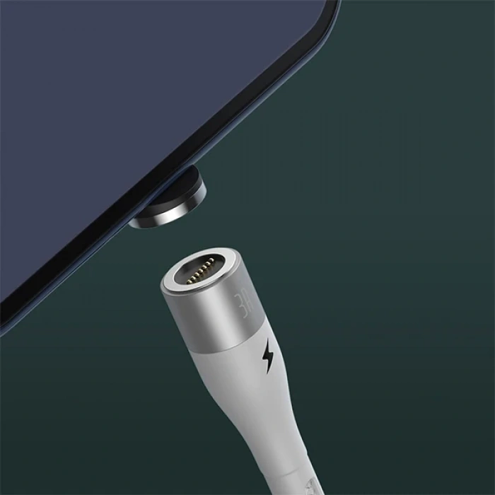 Nevamel Baseus Zinc Safe Manyetik Usb Kablo Şarj Android Micro 2.1A 1Metre-(5775)