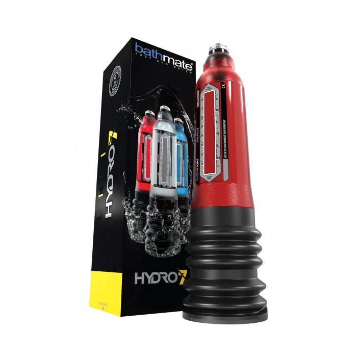 Nevamel® Bathmate Hydro7 Hidrolik Pompa, Abs Plastik, Kırmızı, 30 Cm (Hercules Analog)