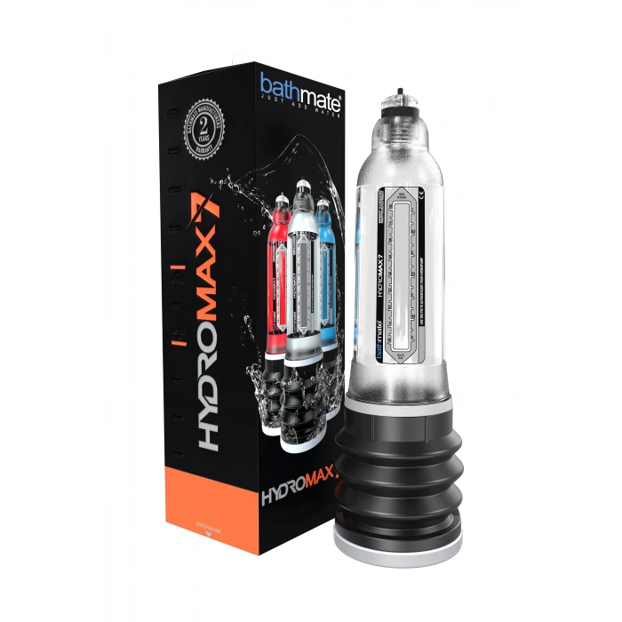 Nevamel® Bathmate Hydromax7 Hidrolik Pompa, Abs Plastik, Transparan, 30 Cm (Hydromax X30 Muadili)