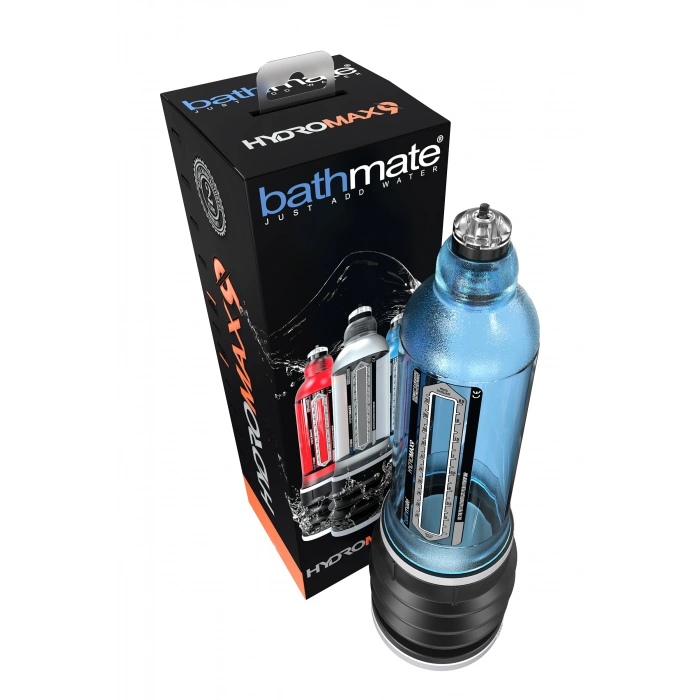 Nevamel® Bathmate Hydromax9 Hidrolik Pompa, Abs Plastik, Mavi, 32,5 Cm (Hydromax X40 Analog)
