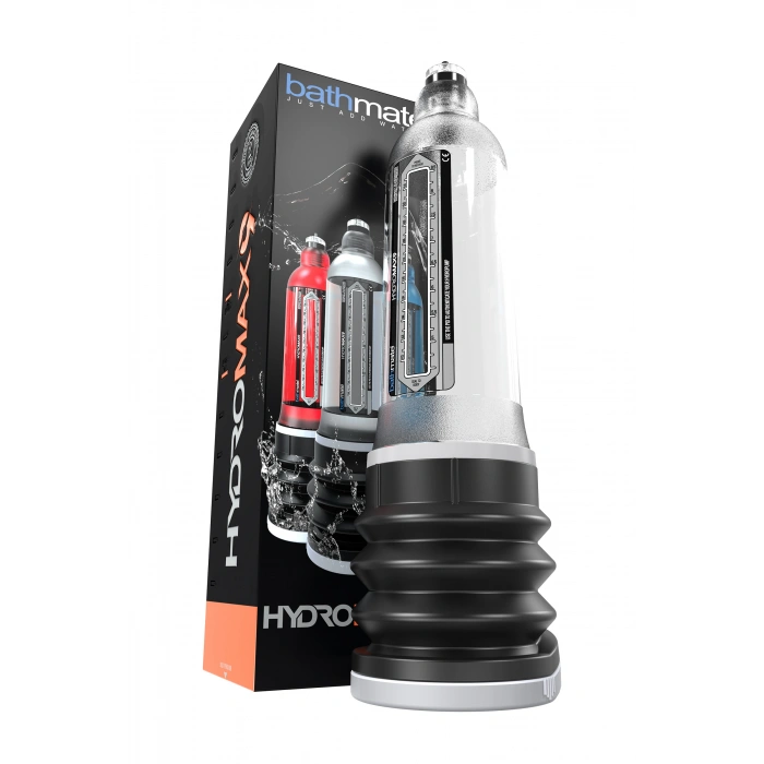 Nevamel® Bathmate Hydromax9 Hidrolik Pompa, Abs Plastik, Transparan, 32,5 Cm (Hydromax X40 Analog)