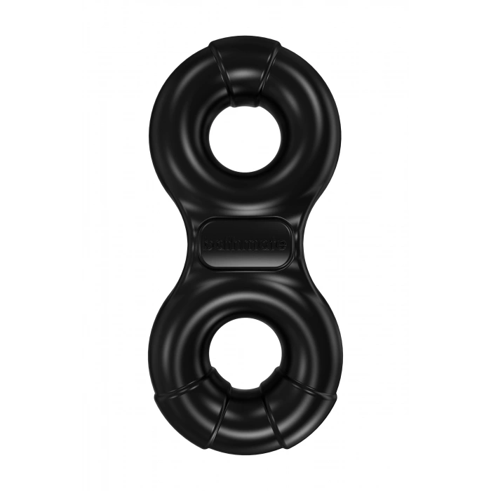 Nevamel® Bathmate Penis Üzerindeki Titreşim Halkası Eight, Elastomex, Siyah, Ø4-5 Cm