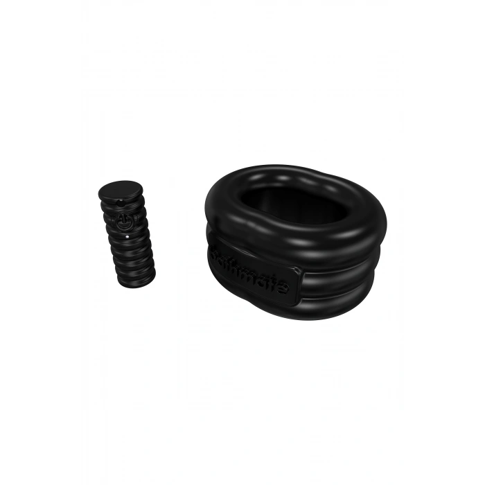 Nevamel® Bathmate Penis Üzerindeki Titreşim Halkası Stretch, Elastomex, Siyah, Ø5 Cm
