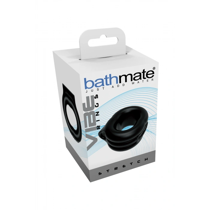Nevamel® Bathmate Penis Üzerindeki Titreşim Halkası Stretch, Elastomex, Siyah, Ø5 Cm