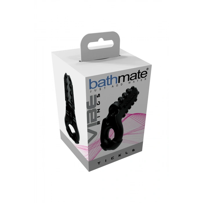 Nevamel® Bathmate Penis Üzerindeki Titreşim Halkası Tickle, Elastomex, Siyah, Ø5 Cm