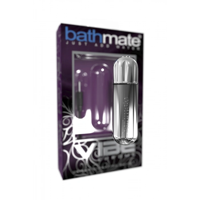 Nevamel® Bathmate Vibe Bullet Krom Vibratör, Plastik, Gümüş