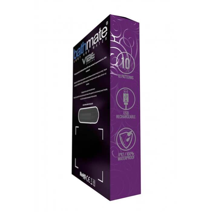 Nevamel® Bathmate Vibe Bullet Krom Vibratör, Plastik, Gümüş