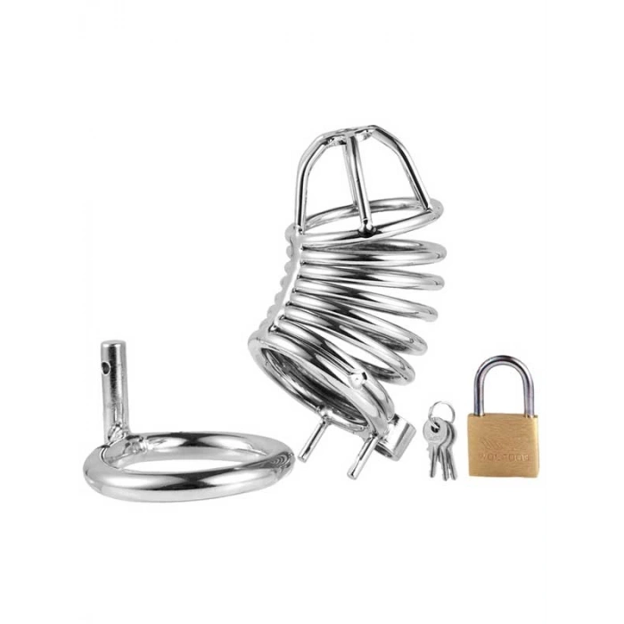 Nevamel® Bdsm Paslanmaz Çelik Penis Kafesi Modelno3