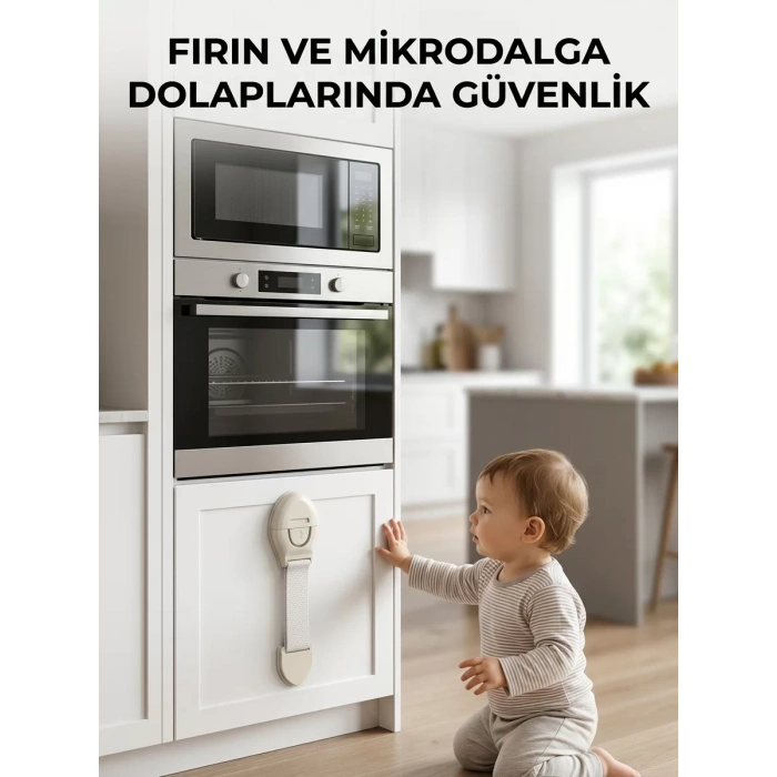 Nevamel® Bebek Güvenlik Dolap Kilidi Çok Amaçlı Çocuk Emniyet Kilit Sistemi