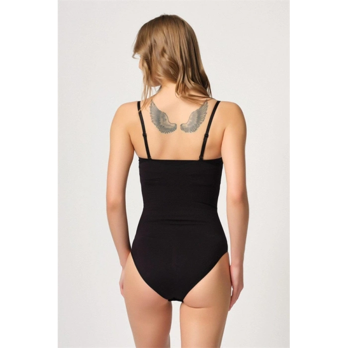 Nevamel® Beyaz Göğsü Açık Agraflı Body Korse