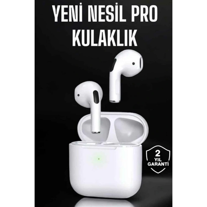 Nevamel Beyaz Yeni Nesil Pro Bluetooth Kulaklık Yüksek Ses Kaliteli ANC Özelliği