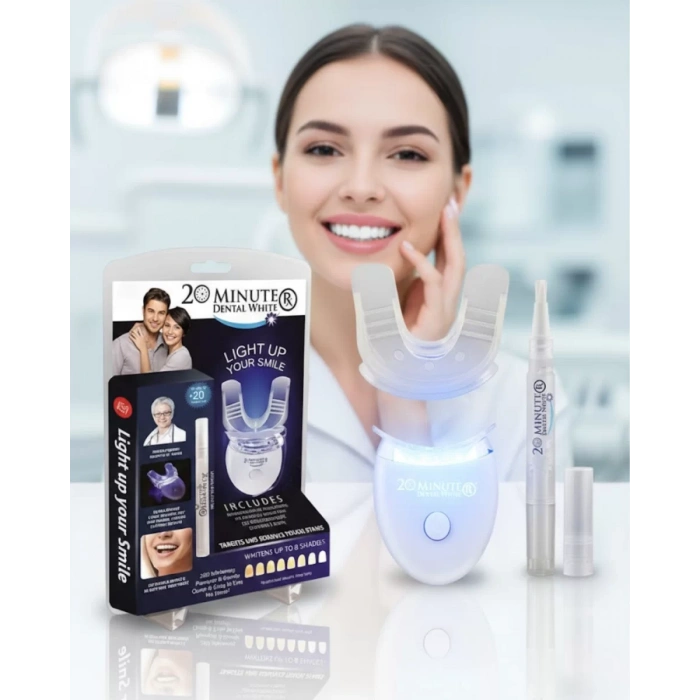 Nevamel® Beyazlatma Kalemli LED Diş Parlatma Seti