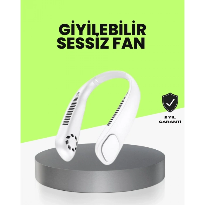 Nevamel® Bıçaksız Güvenli Tasarımlı Sessiz Boyun Fanı