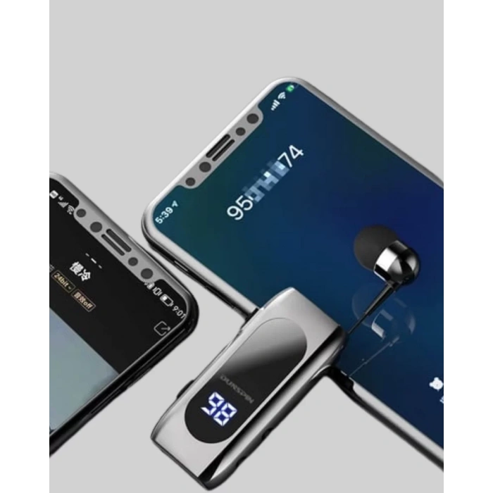 Nevamel® Bluetooth 5.2 Klipsli Kablosuz Kulaklık – Dijital Ekran & Titreşimli Uyarı Yeni Nesil