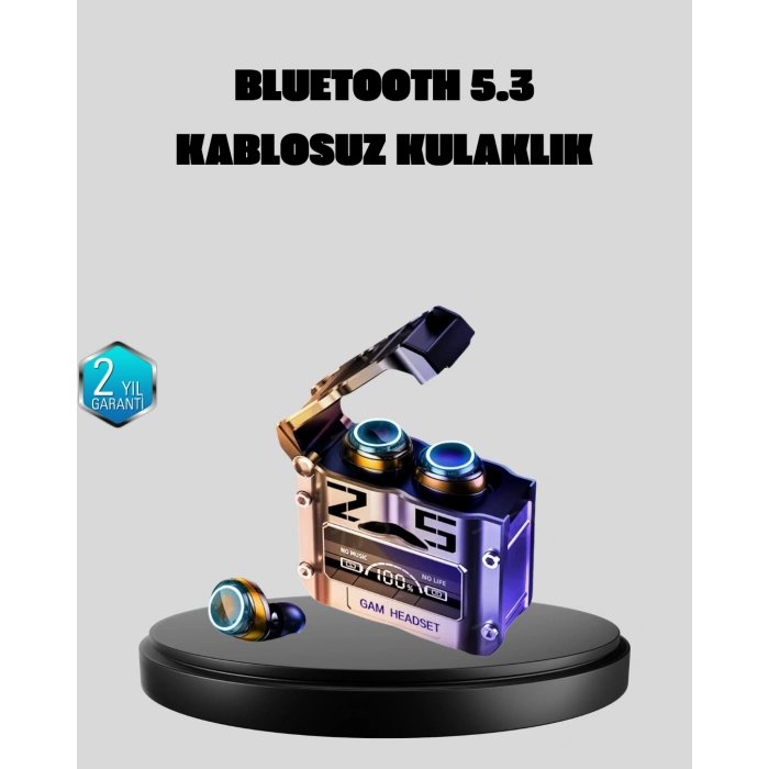 Nevamel® Bluetooth 5.3 Kablosuz Kulaklık – Ultra HD Ses Kalitesi Gürültü Engelleme